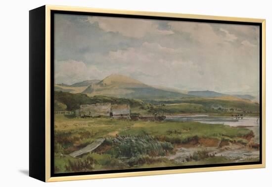 River Scene with Cottages, c1887-Thomas Collier-Framed Premier Image Canvas