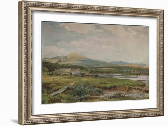 River Scene with Cottages, c1887-Thomas Collier-Framed Giclee Print