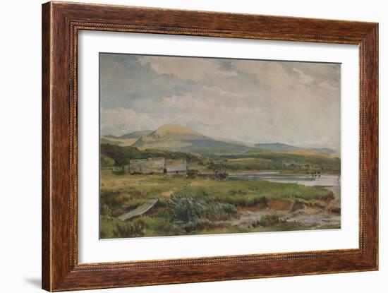River Scene with Cottages, c1887-Thomas Collier-Framed Giclee Print