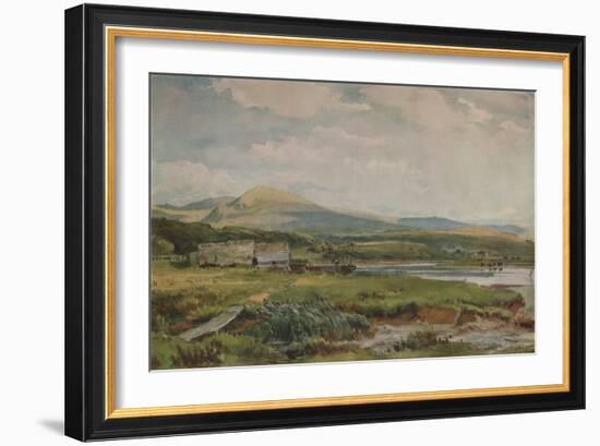 River Scene with Cottages, c1887-Thomas Collier-Framed Giclee Print