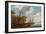 River Scene with Sailing Boats Unloading at the Shore-Salomon van Ruisdael-Framed Giclee Print