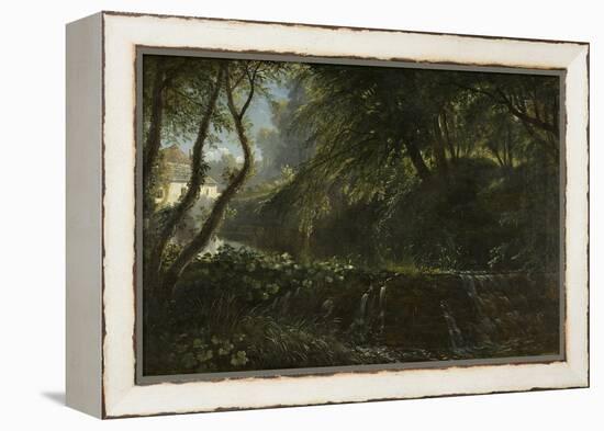 River Scene with Weir and Mill, C.1823-Francis Danby-Framed Premier Image Canvas