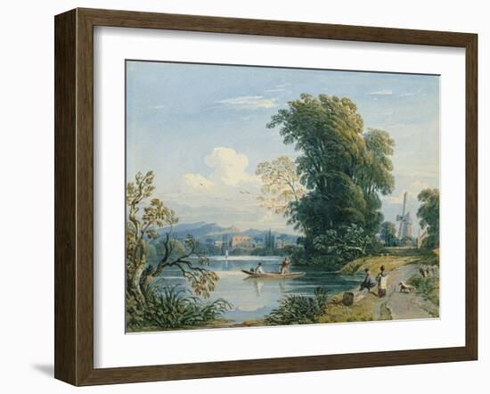 River Scene-John Varley-Framed Giclee Print