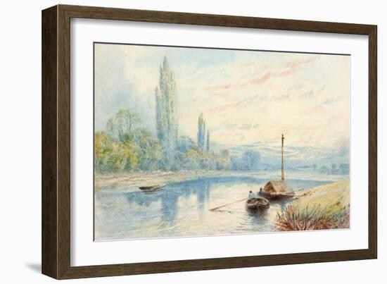 River Scene-Myles Birket Foster-Framed Giclee Print