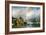 River scenery in winter with skaters-Charles Henri Joseph Leickert-Framed Giclee Print