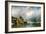 River scenery in winter with skaters-Charles Henri Joseph Leickert-Framed Giclee Print