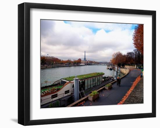 River Seine and Eiffel Tower, Paris, France, Europe-Jim Nix-Framed Photographic Print