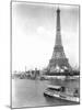 River Seine and Eiffel Tower-null-Mounted Photographic Print