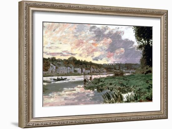 River Seine at Bougival, C1870-Claude Monet-Framed Giclee Print