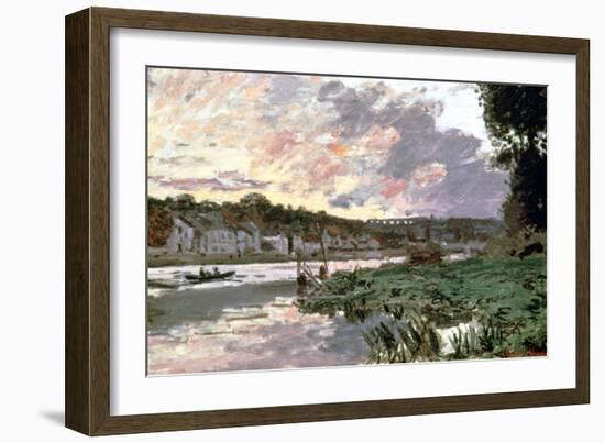 River Seine at Bougival, C1870-Claude Monet-Framed Giclee Print