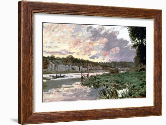 River Seine at Bougival, C1870-Claude Monet-Framed Giclee Print