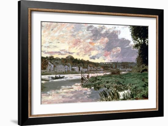 River Seine at Bougival, C1870-Claude Monet-Framed Giclee Print