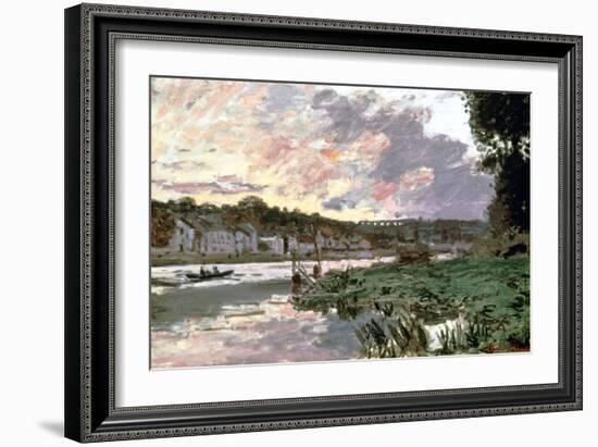 River Seine at Bougival, C1870-Claude Monet-Framed Giclee Print