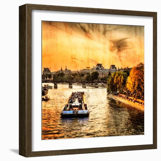 River Seine at Sunset II-Alan Hausenflock-Framed Photo