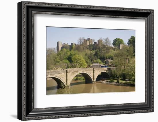 River Severn and Ludlow Castle, Shropshire, England, United Kingdom, Europe-Rolf Richardson-Framed Photographic Print