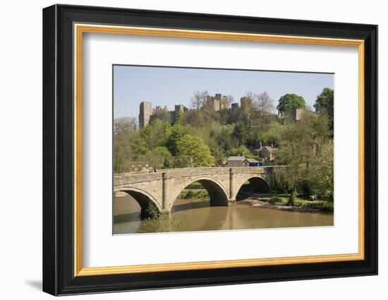 River Severn and Ludlow Castle, Shropshire, England, United Kingdom, Europe-Rolf Richardson-Framed Photographic Print