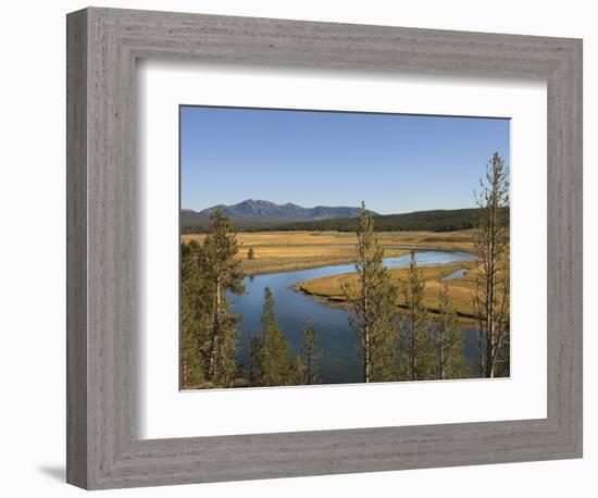 River Snaking Through the Meadows, Yellowstone National Park, Wyoming, USA-Tom Norring-Framed Photographic Print