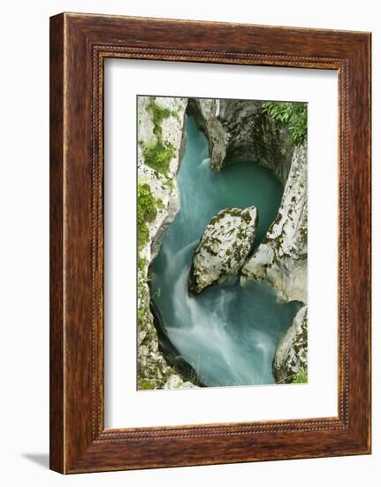 River Soca Flowing Through Velika Korita Showing Erosion, Triglav National Park, Slovenia, June-Zupanc-Framed Photographic Print