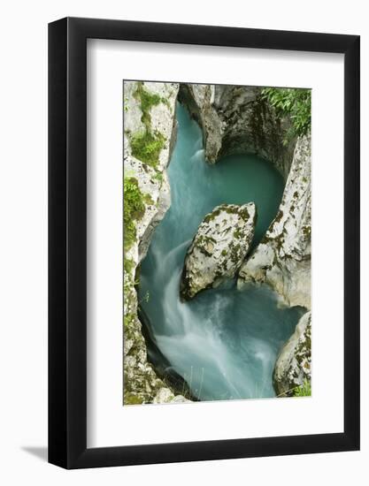 River Soca Flowing Through Velika Korita Showing Erosion, Triglav National Park, Slovenia, June-Zupanc-Framed Photographic Print