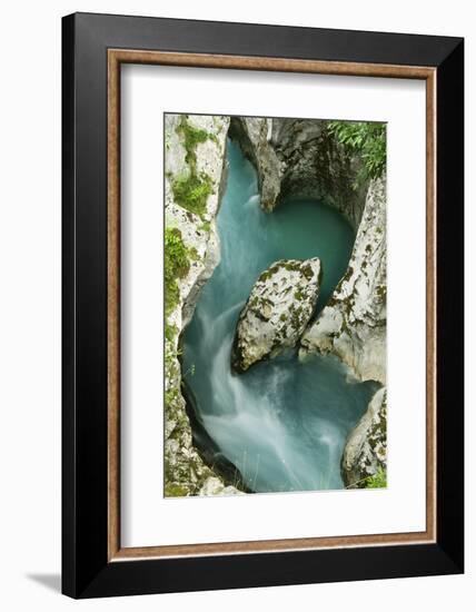 River Soca Flowing Through Velika Korita Showing Erosion, Triglav National Park, Slovenia, June-Zupanc-Framed Photographic Print