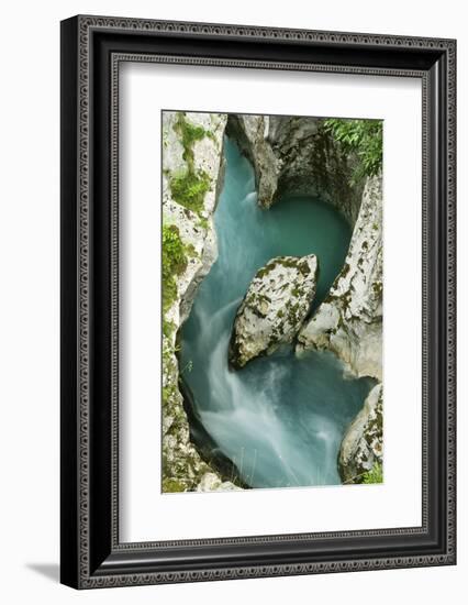 River Soca Flowing Through Velika Korita Showing Erosion, Triglav National Park, Slovenia, June-Zupanc-Framed Photographic Print