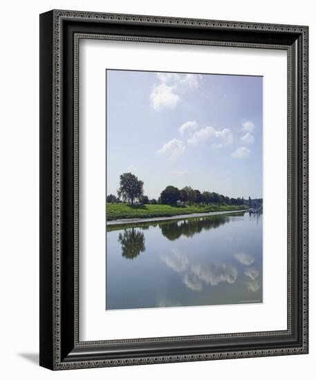 River Somme, St. Valery Sur Somme, Picardy, France-David Hughes-Framed Photographic Print