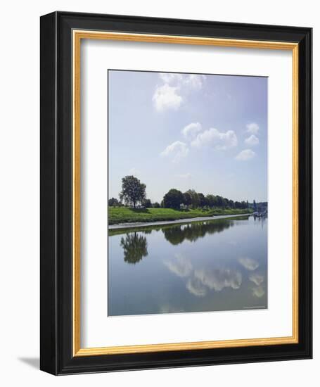 River Somme, St. Valery Sur Somme, Picardy, France-David Hughes-Framed Photographic Print