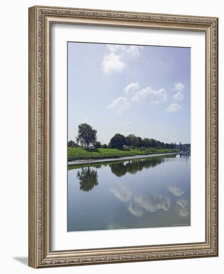 River Somme, St. Valery Sur Somme, Picardy, France-David Hughes-Framed Photographic Print