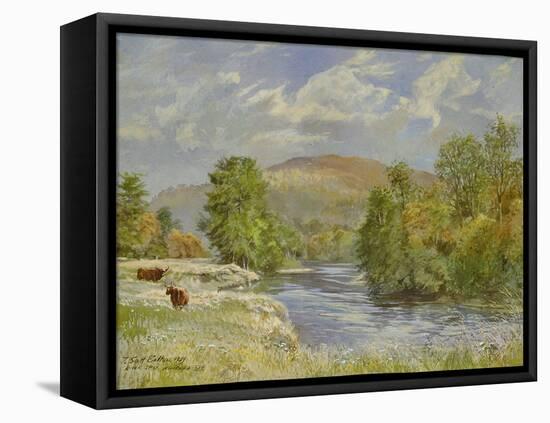 River Spey, Kinrara, 1989-Tim Scott Bolton-Framed Premier Image Canvas