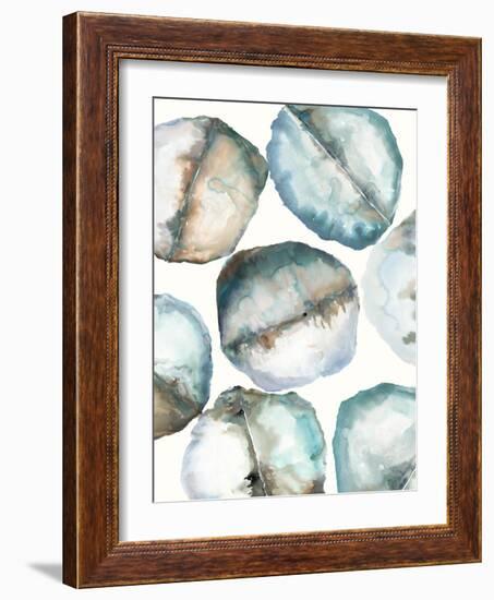 River Stones-Lora Gold-Framed Art Print