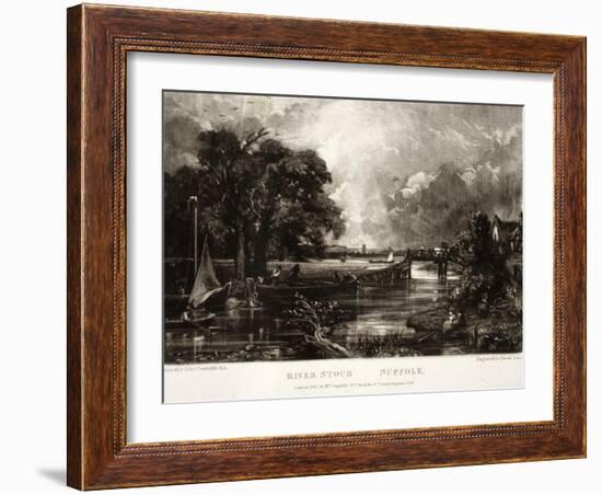 River Stour-John Constable-Framed Giclee Print