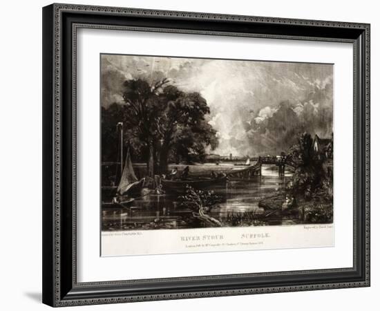 River Stour-John Constable-Framed Giclee Print