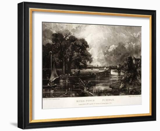 River Stour-John Constable-Framed Giclee Print