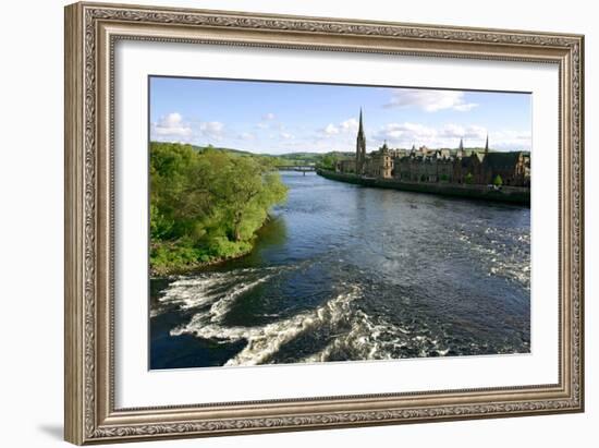 River Tay and Perth, Scotland-Peter Thompson-Framed Photographic Print