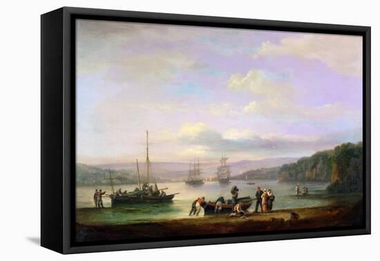 River Teign, Devon-Thomas Luny-Framed Premier Image Canvas