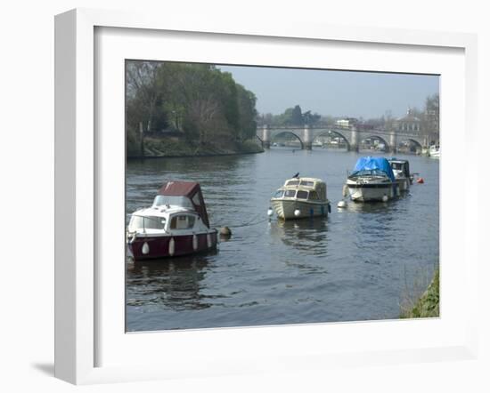 River Thames at Richmond, Surrey, England, United Kingdom, Europe-Ethel Davies-Framed Photographic Print