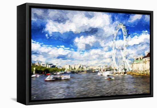 River Thames - In the Style of Oil Painting-Philippe Hugonnard-Framed Premier Image Canvas