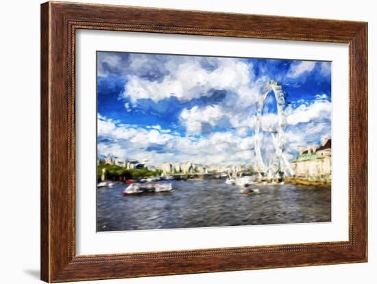 River Thames - In the Style of Oil Painting-Philippe Hugonnard-Framed Giclee Print