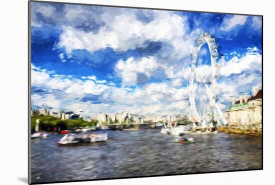 River Thames - In the Style of Oil Painting-Philippe Hugonnard-Mounted Giclee Print