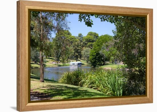 River Torrens and 'Popeye' Boat, Adelaide, South Australia, Oceania-Frank Fell-Framed Premier Image Canvas