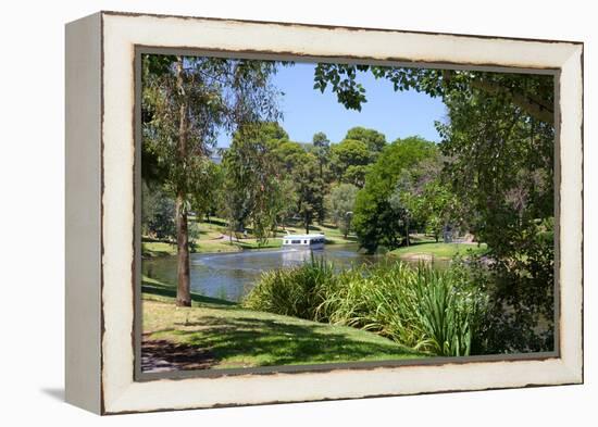 River Torrens and 'Popeye' Boat, Adelaide, South Australia, Oceania-Frank Fell-Framed Premier Image Canvas