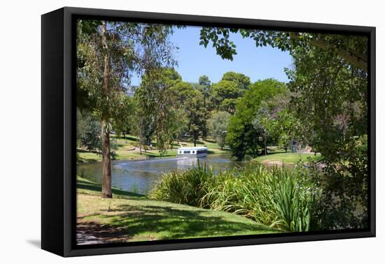 River Torrens and 'Popeye' Boat, Adelaide, South Australia, Oceania-Frank Fell-Framed Premier Image Canvas