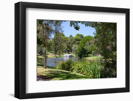 River Torrens and 'Popeye' Boat, Adelaide, South Australia, Oceania-Frank Fell-Framed Photographic Print