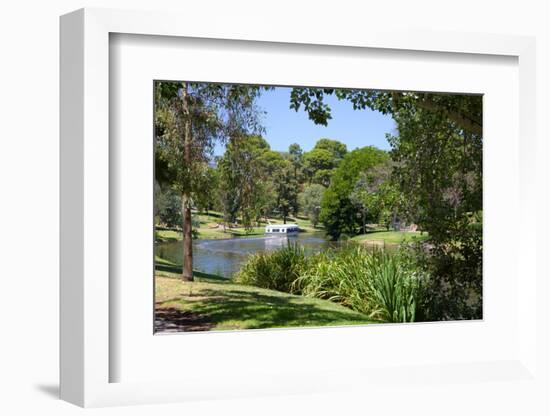 River Torrens and 'Popeye' Boat, Adelaide, South Australia, Oceania-Frank Fell-Framed Photographic Print