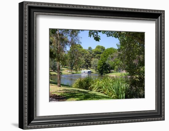 River Torrens and 'Popeye' Boat, Adelaide, South Australia, Oceania-Frank Fell-Framed Photographic Print