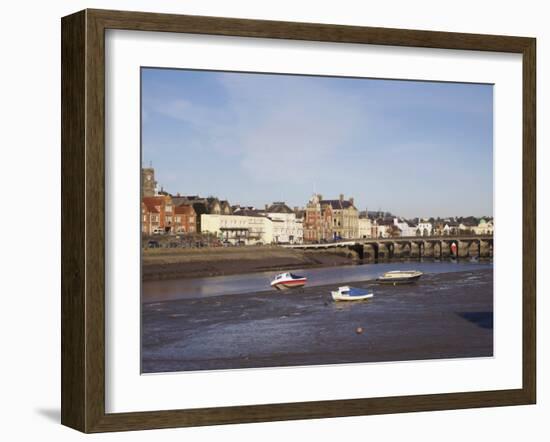 River Torridge, Bideford, Devon, England, United Kingdom, Europe-David Hughes-Framed Photographic Print