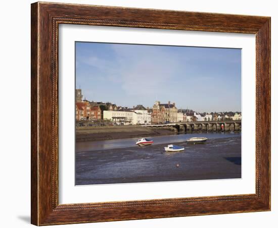 River Torridge, Bideford, Devon, England, United Kingdom, Europe-David Hughes-Framed Photographic Print