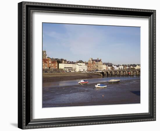 River Torridge, Bideford, Devon, England, United Kingdom, Europe-David Hughes-Framed Photographic Print