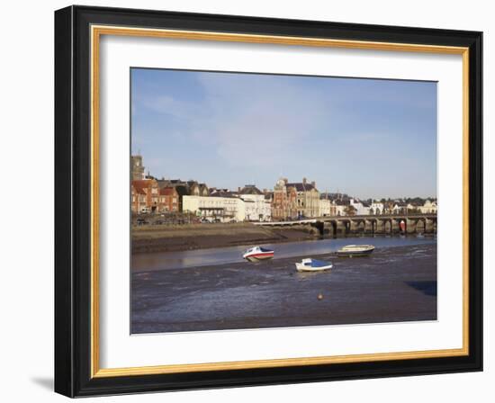 River Torridge, Bideford, Devon, England, United Kingdom, Europe-David Hughes-Framed Photographic Print