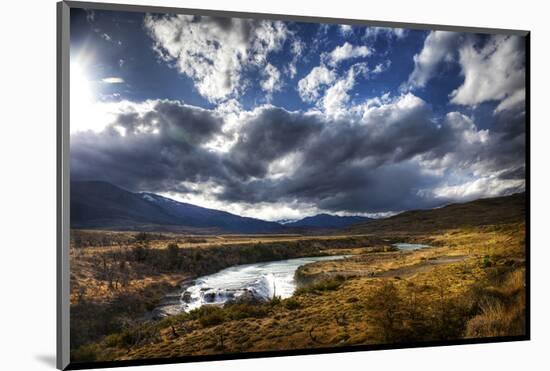 River Valley with Clouds and Sun-Nish Nalbandian-Mounted Art Print